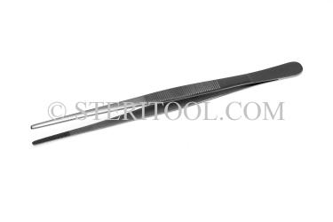 #44390 - 18" Non-Magnetic Stainless Steel Tweezer, Serrated. non-magnetic, non magnetic, tweezer, tweezers, stainless steel